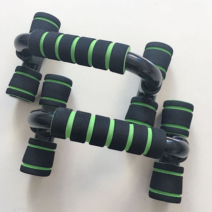 Push-up bar met H-vorm, ABS & spons handgreep – fitness training