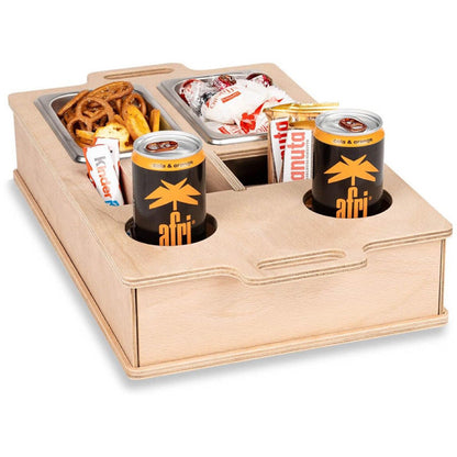 Houten Sofa Butler Snack- en Drankhouder – Natuurlijke Organizer 42x27cm