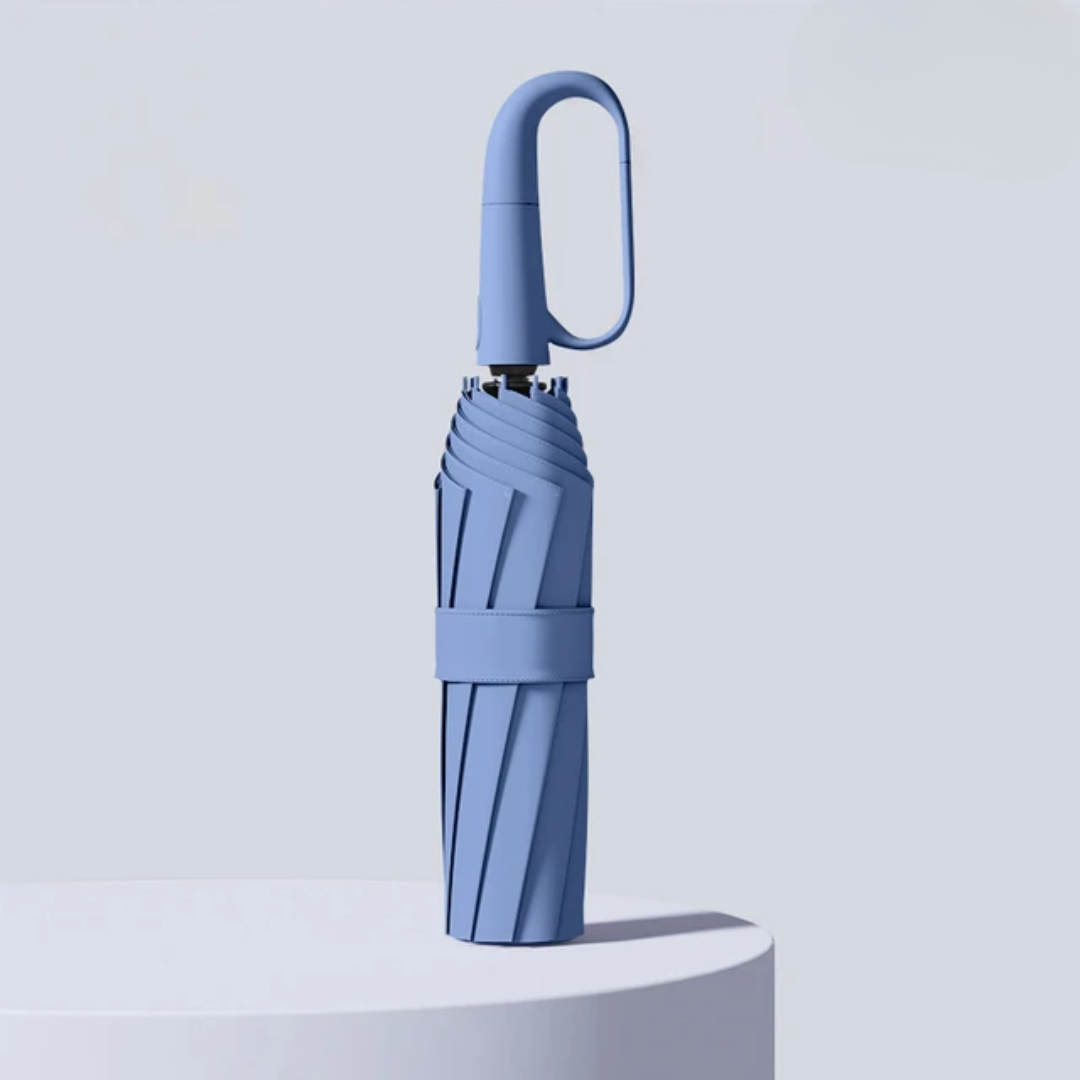 Windbestendige Automatische Paraplu met Reflecterende Rand – Compact en Waterdicht