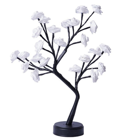 Tafellamp Bloemenboom Rozen LED USB - Sfeerverlichting Decoratie - Kleurrijk