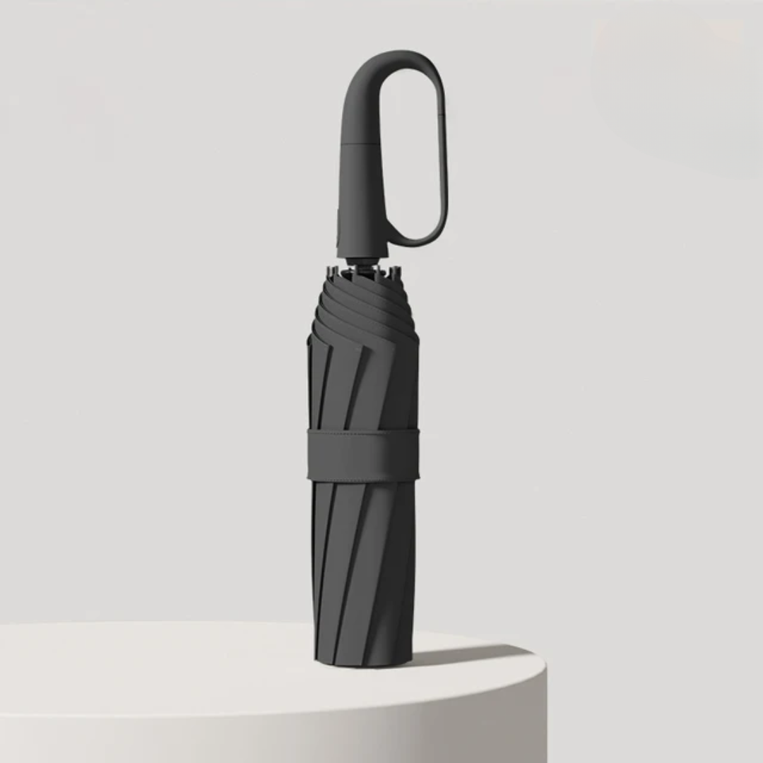 Windbestendige Automatische Paraplu met Reflecterende Rand – Compact en Waterdicht