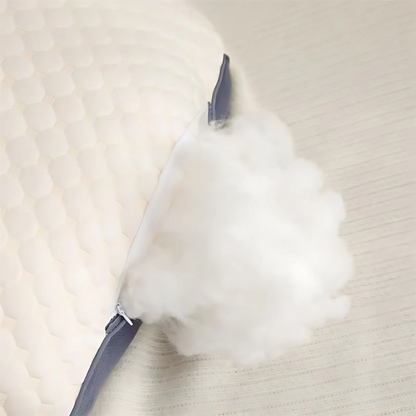 CalmNest Orthopedisch Hoofdkussen – Wit/Grijs, 45x70cm