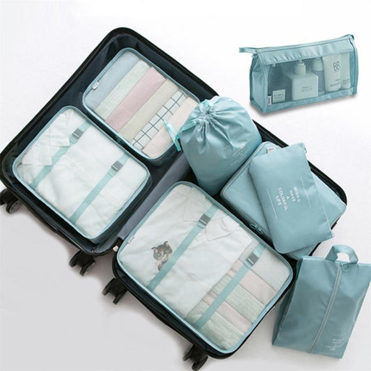 8-delige Reisset Organizer Bagage Divider Set - Waterdicht Nylon