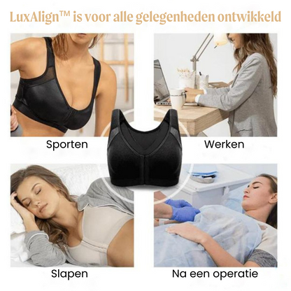 FlexiPosture | Comfortabele Houdingscorrigerende Beha in Wit/Zwart/Beige