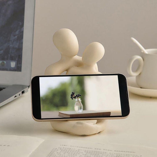 Moderne Resin Beeld Koppel - Minimalistisch Decor, hip design