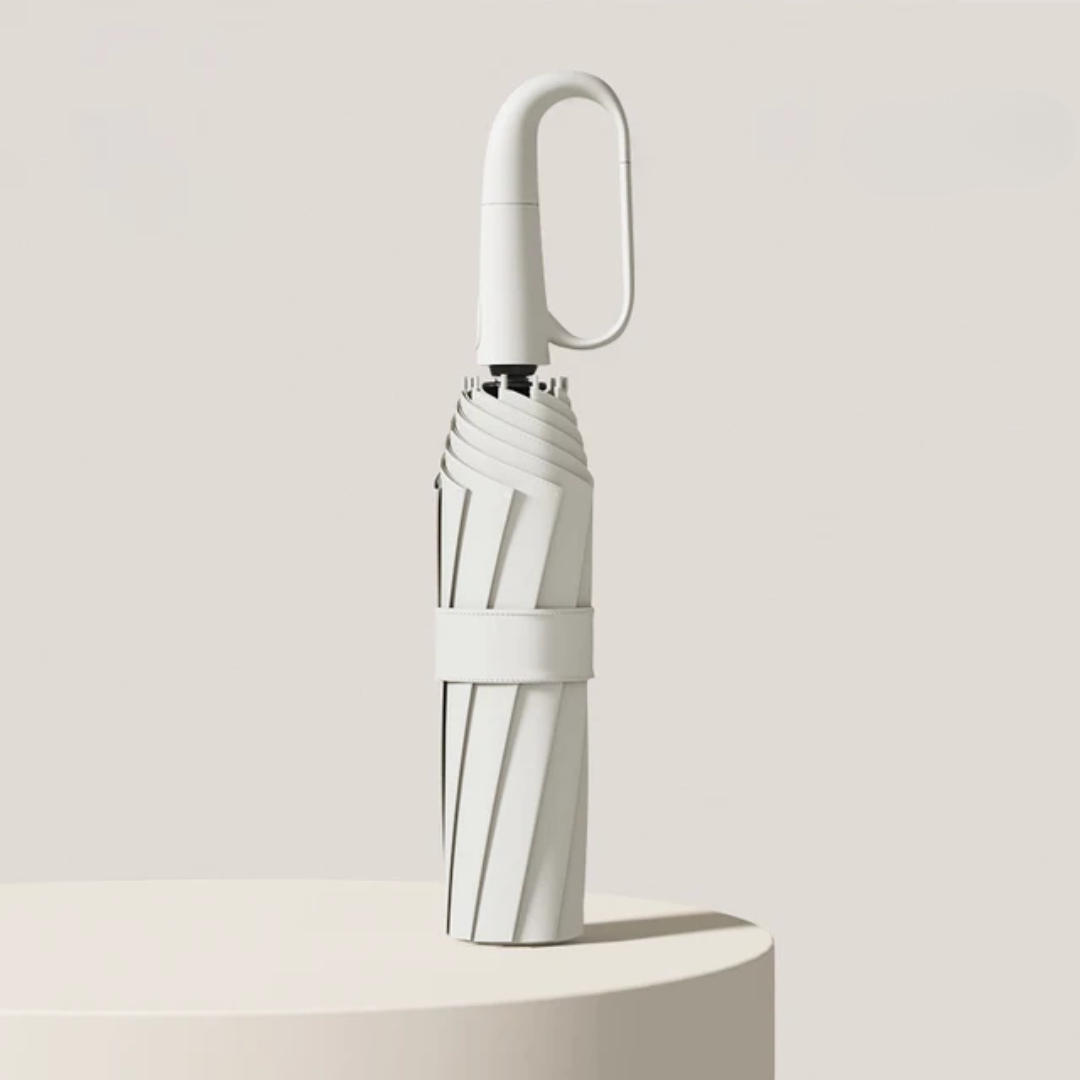 Windbestendige Automatische Paraplu met Reflecterende Rand – Compact en Waterdicht
