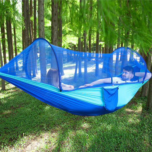 Volautomatische Hangmat met Muskietennet - Lichtgewicht Outdoor - 210T Nylon