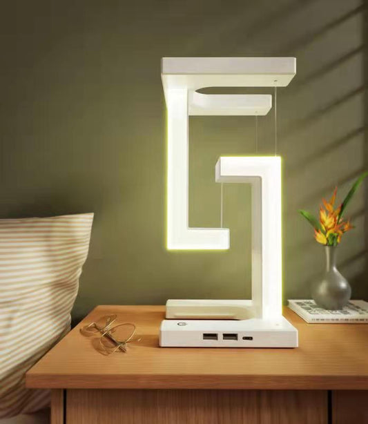 Draadloze Oplaadbare Tafellamp - Magnetische Zwevende LED - Modern Design