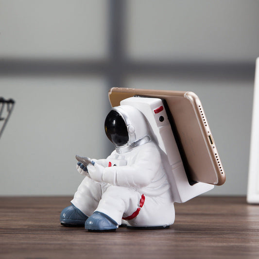 Astronaut Telefoonstandaard - Creatief Bureau Accessoire - Resin - Ruimtevaart Decoratie