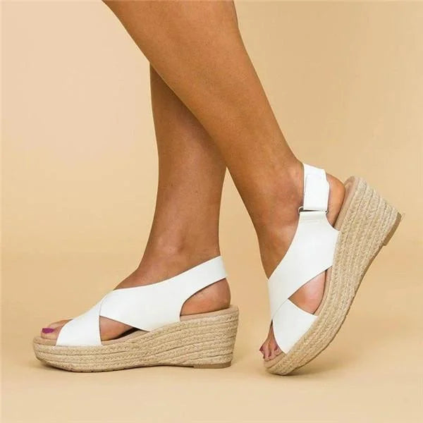ConfiWear Orthopedic Wedge | Dames Espadrilles Taupe
