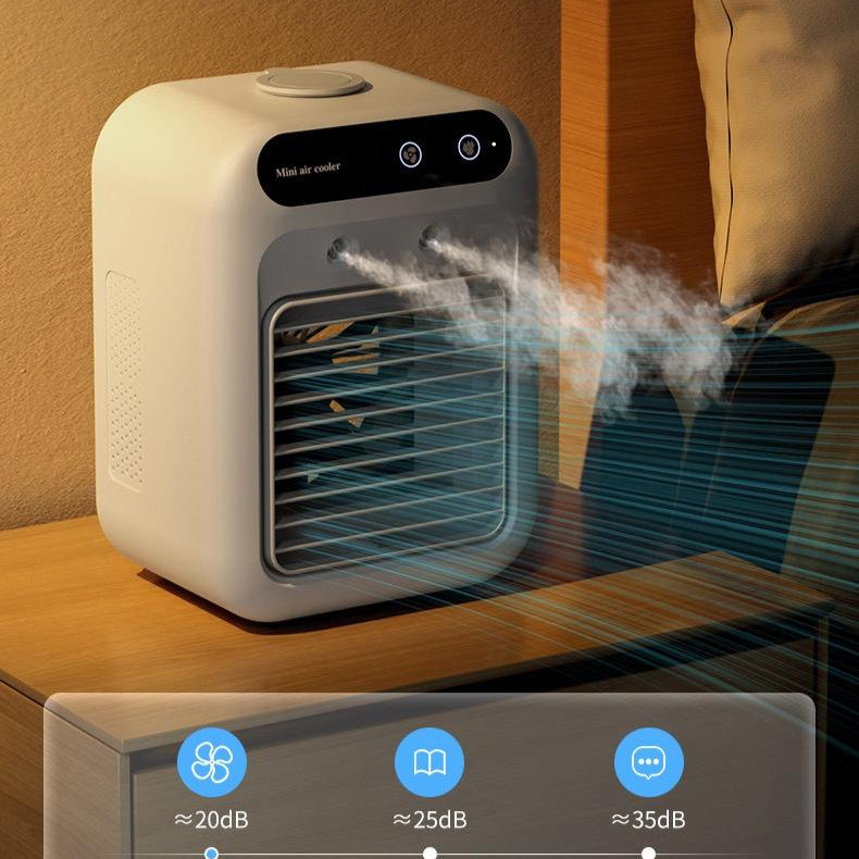 Draagbare Airco Ventilator – Waterkoeling & Luchtbevochtiger