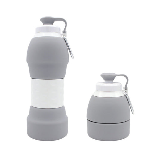 Opvouwbare Siliconen Waterfles 580ml - Ideaal voor Reizen en Sporten