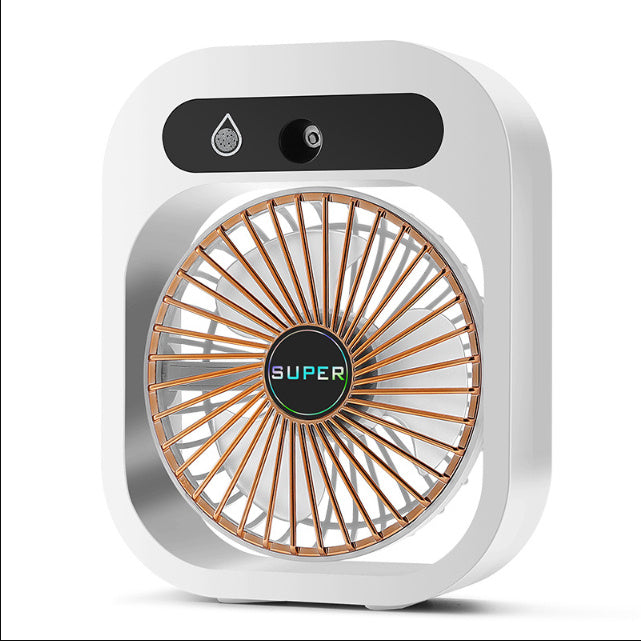 Draagbare USB Airco Ventilator met Nevel – 3 Snelheden, Oplaadbaar, Luchtbevochtiger