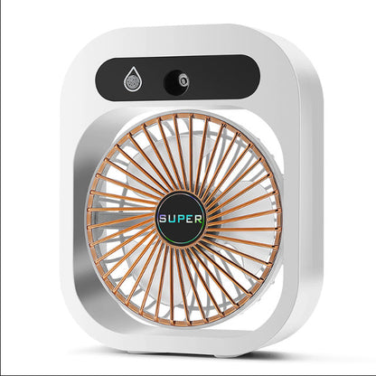 Draagbare USB Airco Ventilator met Nevel – 3 Snelheden, Oplaadbaar, Luchtbevochtiger