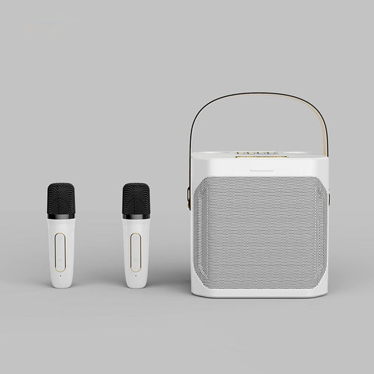 Draagbare Karaoke Speaker met 2 Microfoons - Stereo Geluid