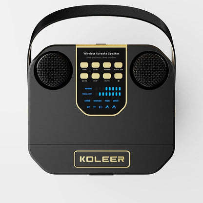 Draagbare Karaoke Speaker met 2 Microfoons - Stereo Geluid
