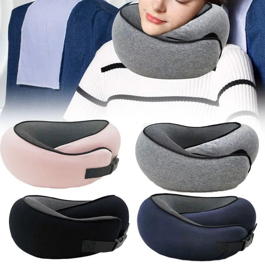 Reis nekkussen U-vorm – verstelbare memory foam ondersteuning