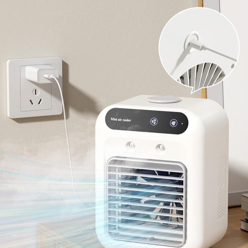 Draagbare Airco Ventilator – Waterkoeling & Luchtbevochtiger