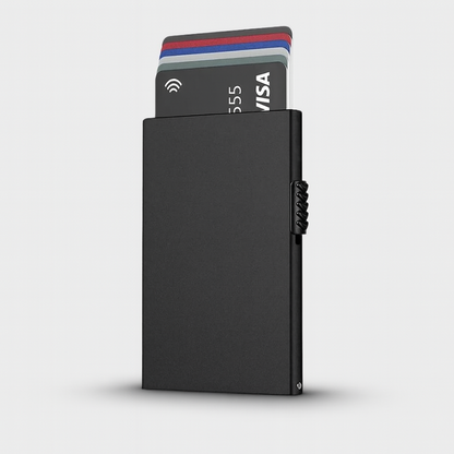 SlimGuard – Minimalistisch RFID Kaartenhouder Zwart/Grijs
