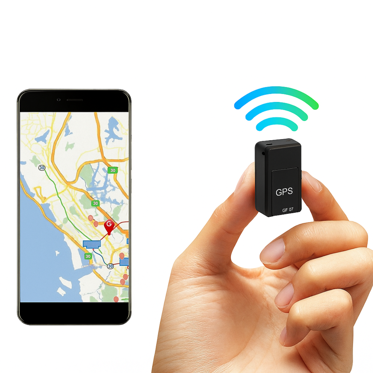 Mini GPS Tracker Magnetisch - Real-time Locatie, Makkelijk Bevestigd