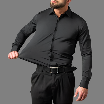 UrbanFlex – Kreukvrij Heren Stretch Overhemd Wit