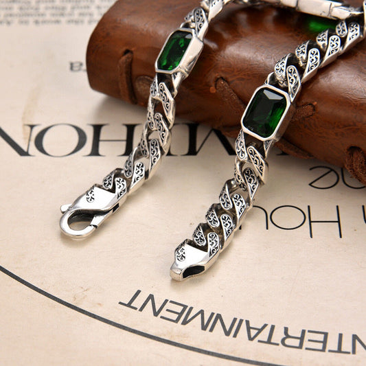 Armband Met Diamantpatroon - Unisex - Breedte 9 mm - Totem Design