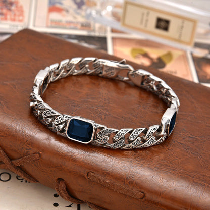 Armband Met Diamantpatroon - Unisex - Breedte 9 mm - Totem Design