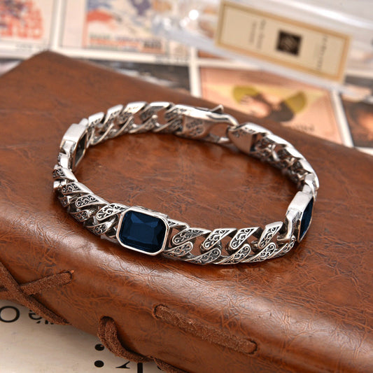 Armband Met Diamantpatroon - Unisex - Breedte 9 mm - Totem Design