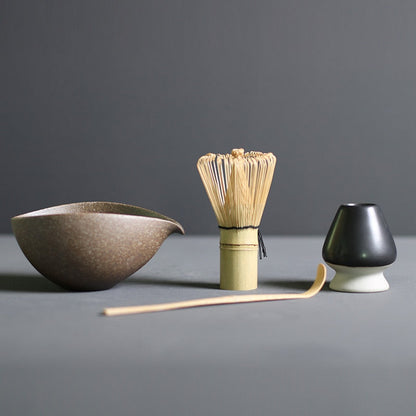 TenchaTime | Complete Matcha Set - Bamboe Klopper & Keramische Kom
