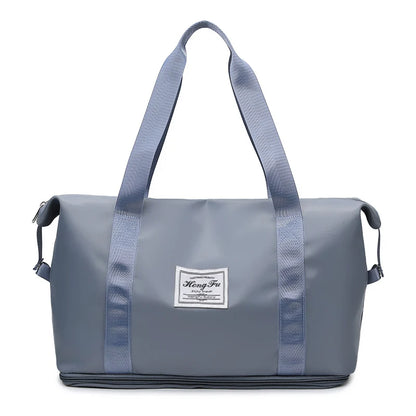 Waterdichte Reistas voor Dames – Grote Nylon Sport- Gymtas met Rits