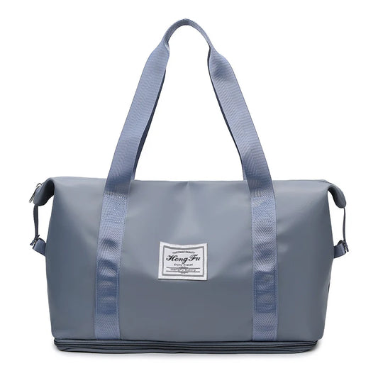Waterdichte Reistas voor Dames – Grote Nylon Sport- Gymtas met Rits