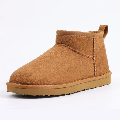 CozyStep winter dames boots - warme gevoerde enkellaarsjes suede look