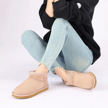 CozyStep winter dames boots - warme gevoerde enkellaarsjes suede look