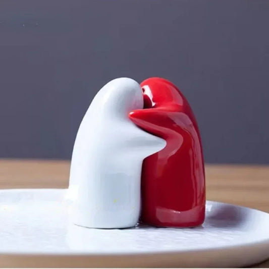 Ceramisch Peper- en Zoutstel Knuffel Spookjes – Creatief Omhelzend Design