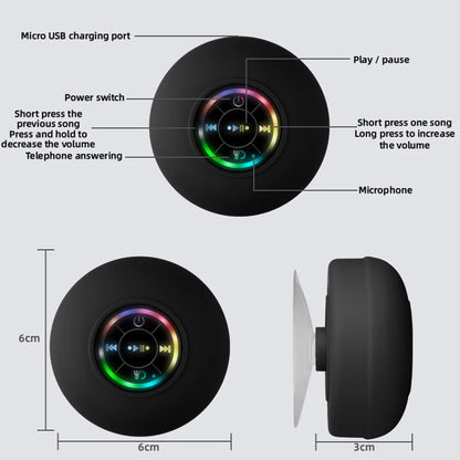 Mini Bluetooth Speaker Waterdicht met RGB-licht