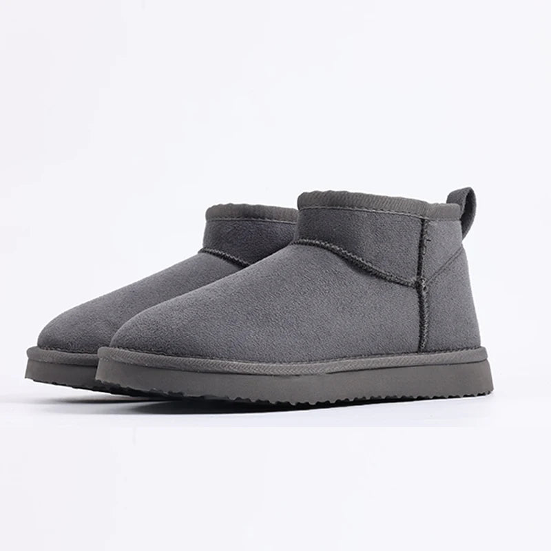 CozyStep winter dames boots - warme gevoerde enkellaarsjes suede look