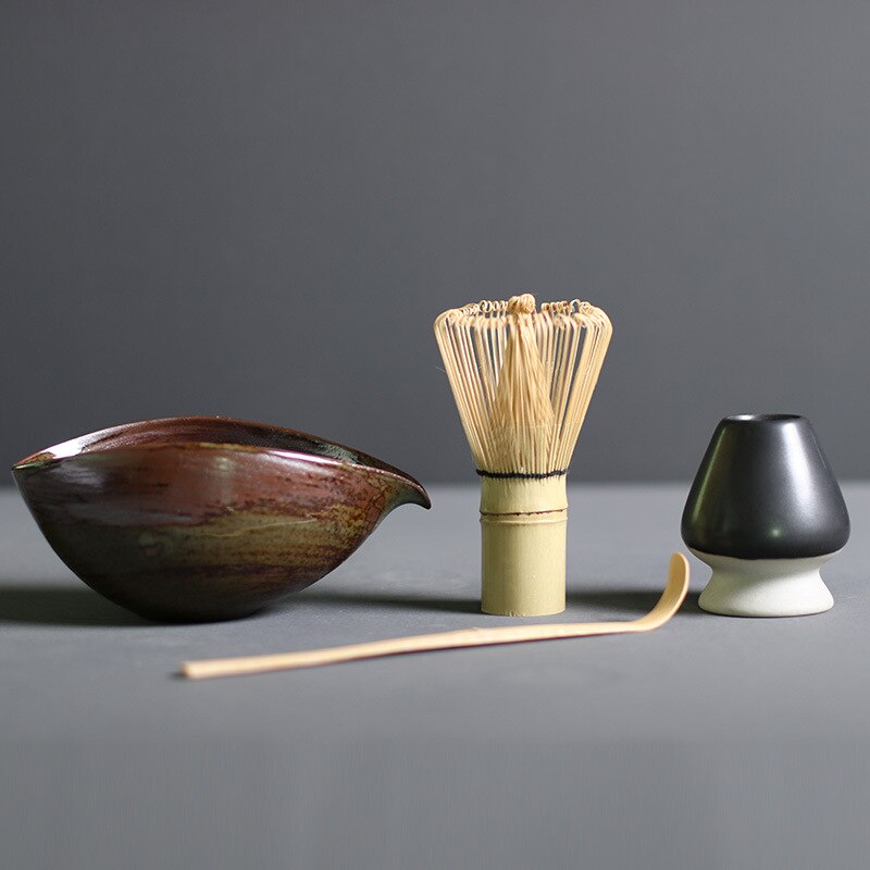 TenchaTime | Complete Matcha Set - Bamboe Klopper & Keramische Kom