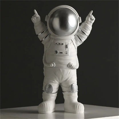 Astronauten Beeldje - Decoratieve Spaceman Maan Beelden