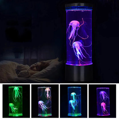 Kwallen Aquarium Nachtlamp - LED Sfeerverlichting - 5 Kleuren - USB Tafellamp