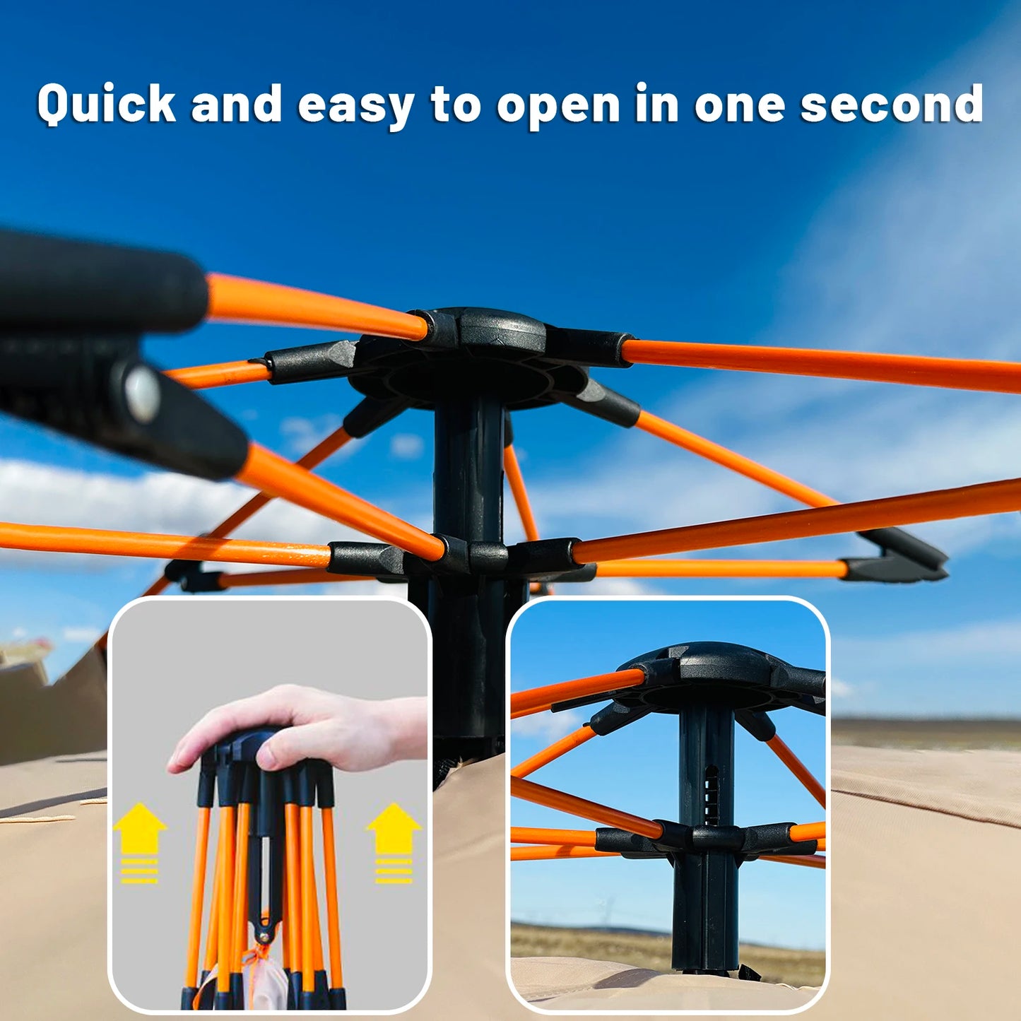 Outdoor Tent - Snel op te zetten voor Buitengebruik - 4 personen