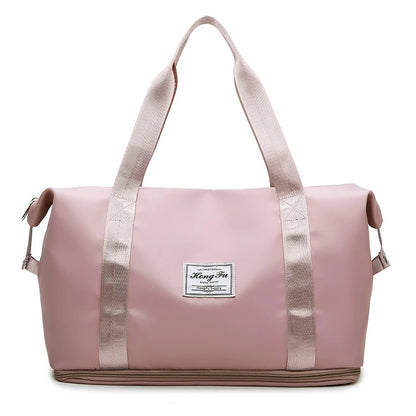 Waterdichte Reistas voor Dames – Grote Nylon Sport- Gymtas met Rits