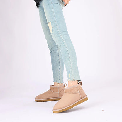 CozyStep winter dames boots - warme gevoerde enkellaarsjes suede look