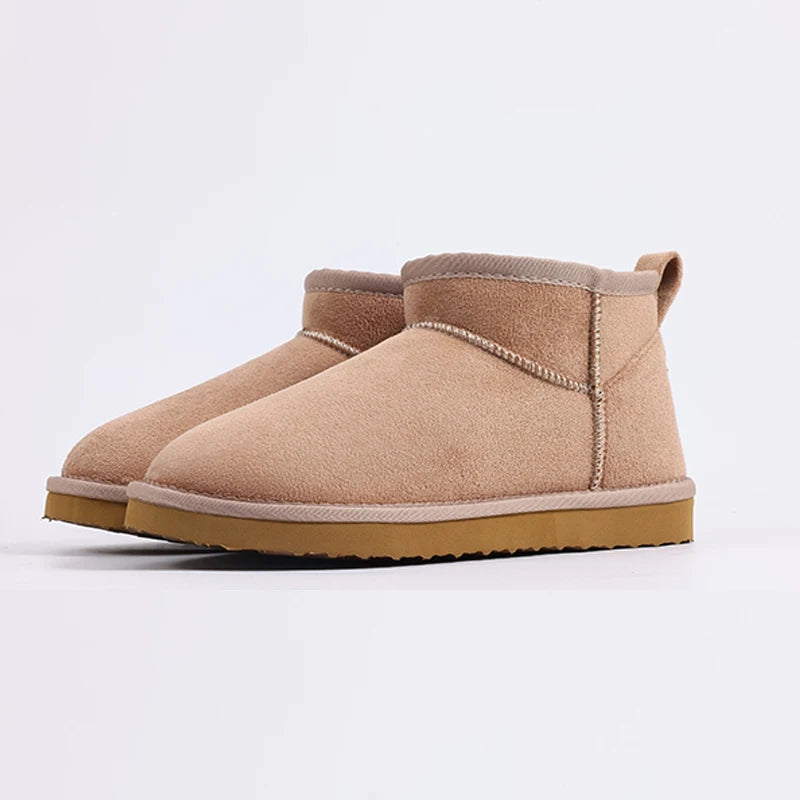 CozyStep winter dames boots - warme gevoerde enkellaarsjes suede look