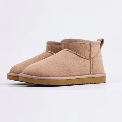CozyStep winter dames boots - warme gevoerde enkellaarsjes suede look