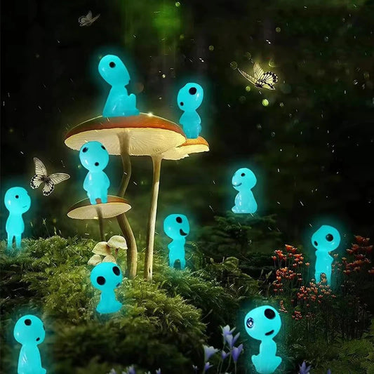 Miniatuur Luminous Elf Figuren – Glow in the Dark Tuin Decoratie 10 stuks