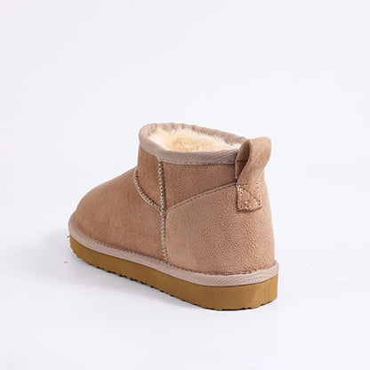 CozyStep winter dames boots - warme gevoerde enkellaarsjes suede look