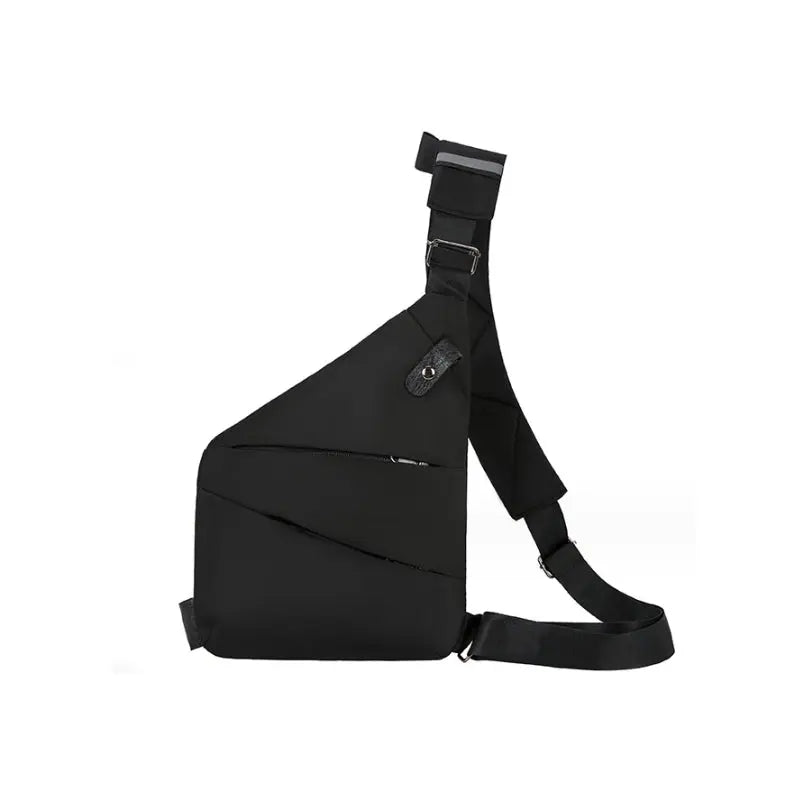 UrbanGuard Schoudertas – Slimme Anti-Diefstal Tas voor Reizen, Wandelen & Dagelijks Gebruik – Zwart/Zilvergrijs