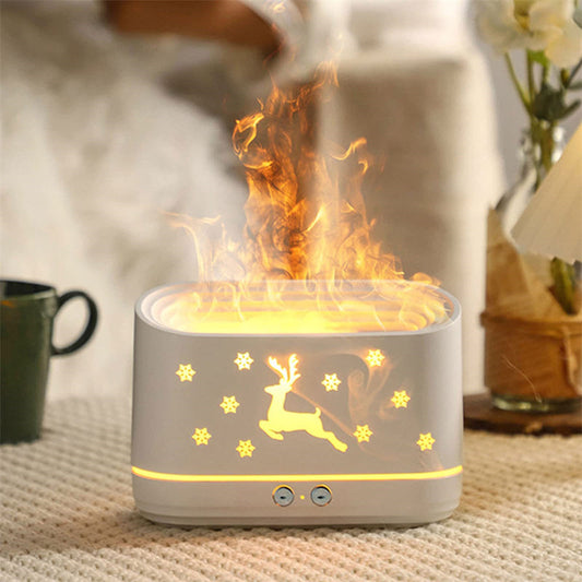 Flame Effect Aroma Diffuser - Sfeerlamp & Luchtbevochtiger - Kerstdecoratie
