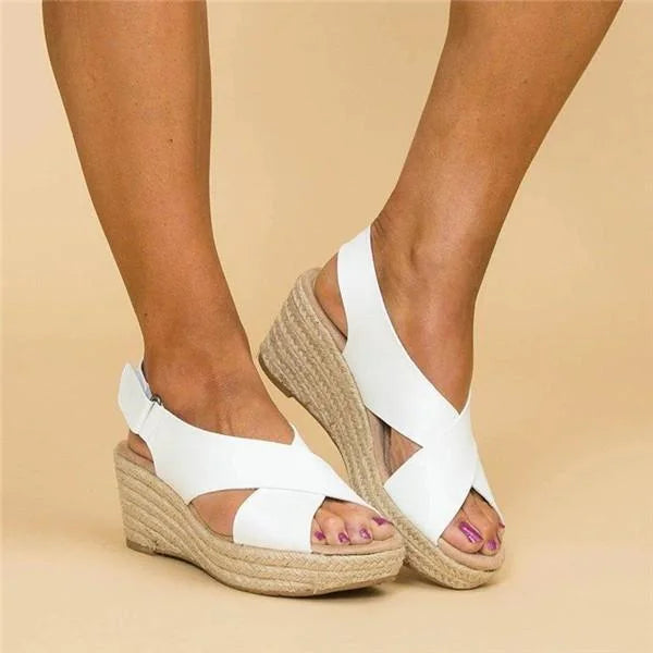 ConfiWear Orthopedic Wedge | Dames Espadrilles Taupe