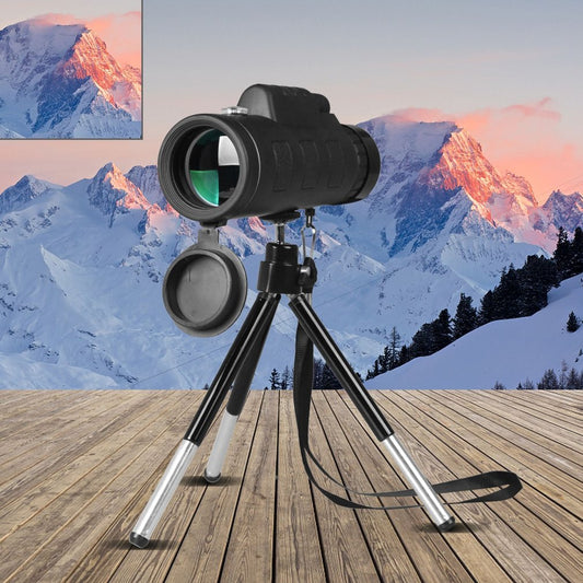 Monoculair Telescoop 40x60 met Kompas, Telefoonhouder en Statief – Outdoor Verrekijker